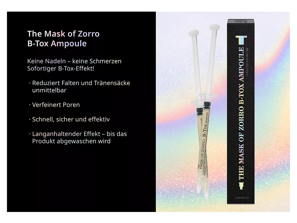 The Mask of Zorro B-Tox Ampoule